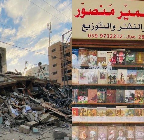 Ένα βιβλιοπωλείο ξαναχτίζεται με αγάπη στη Γάζα!